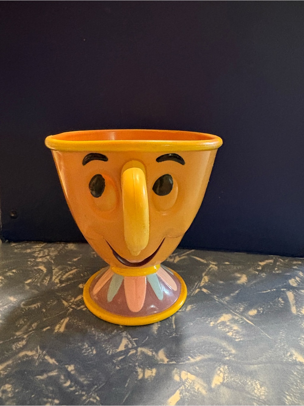 Vintage Plastic Chip Disney Beauty and The Beast Cup Ringling Bros Barnum Bailey